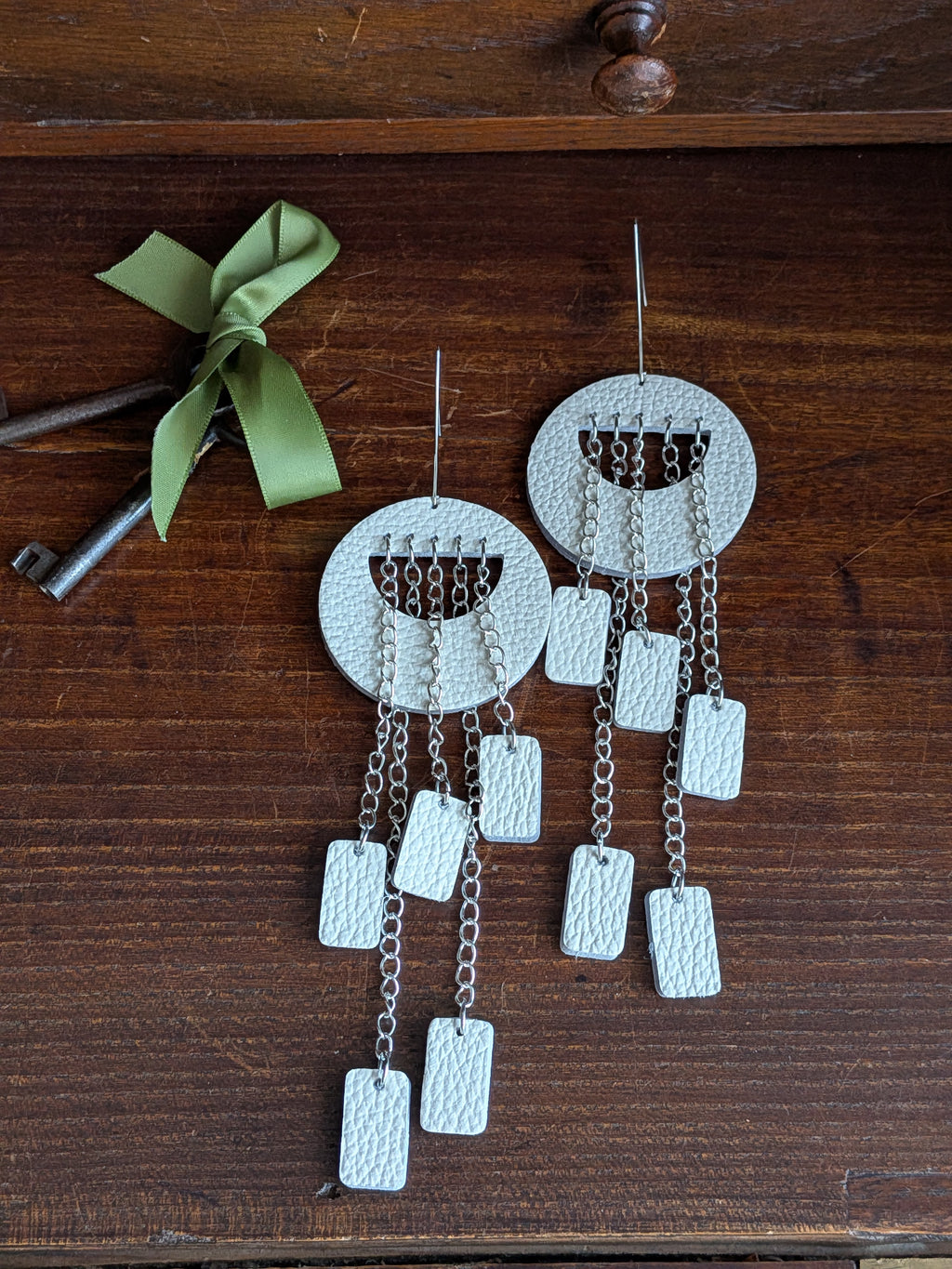 Ivory 15cm Kinetic Cascade Earrings