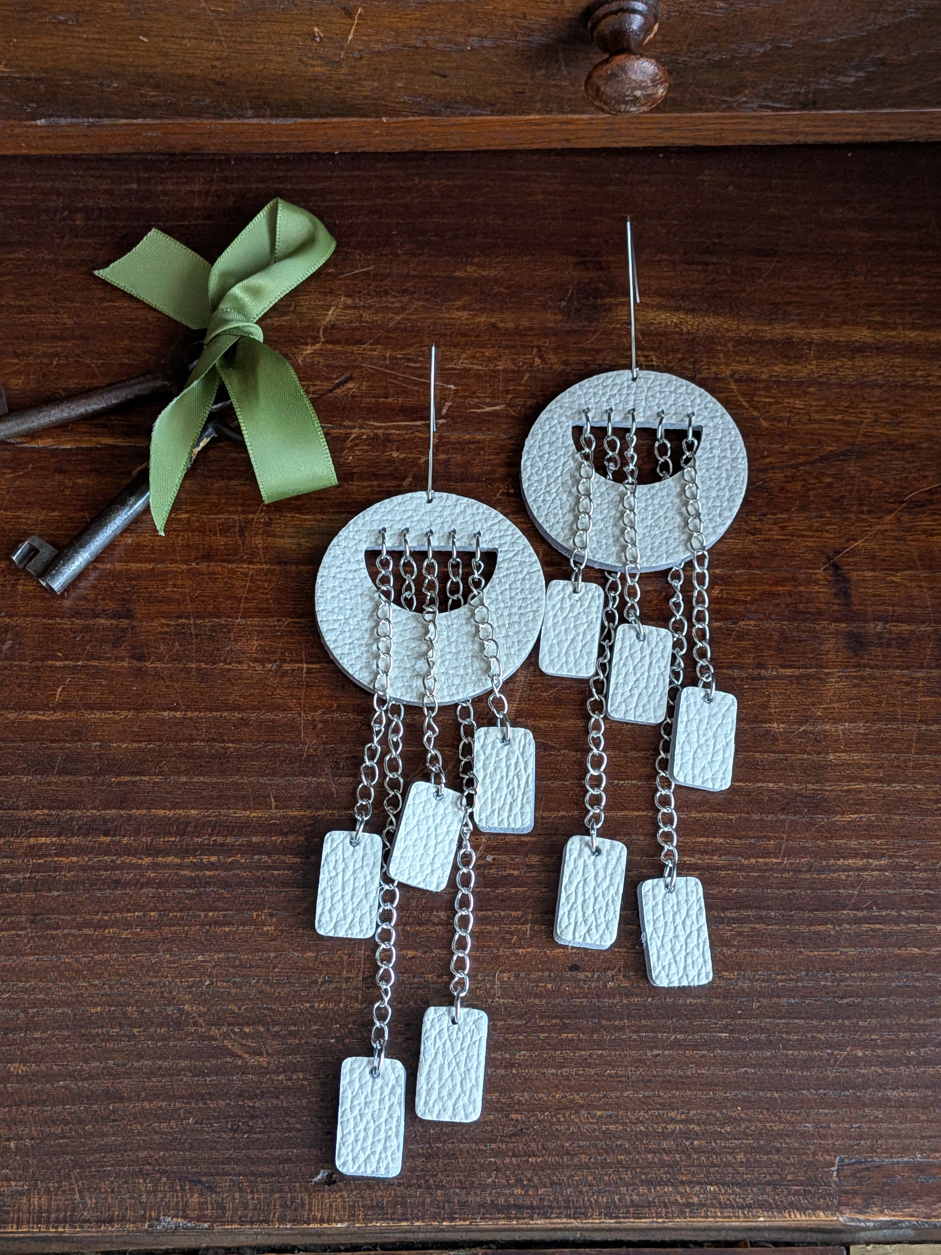 Ivory 15cm Kinetic Cascade Earrings