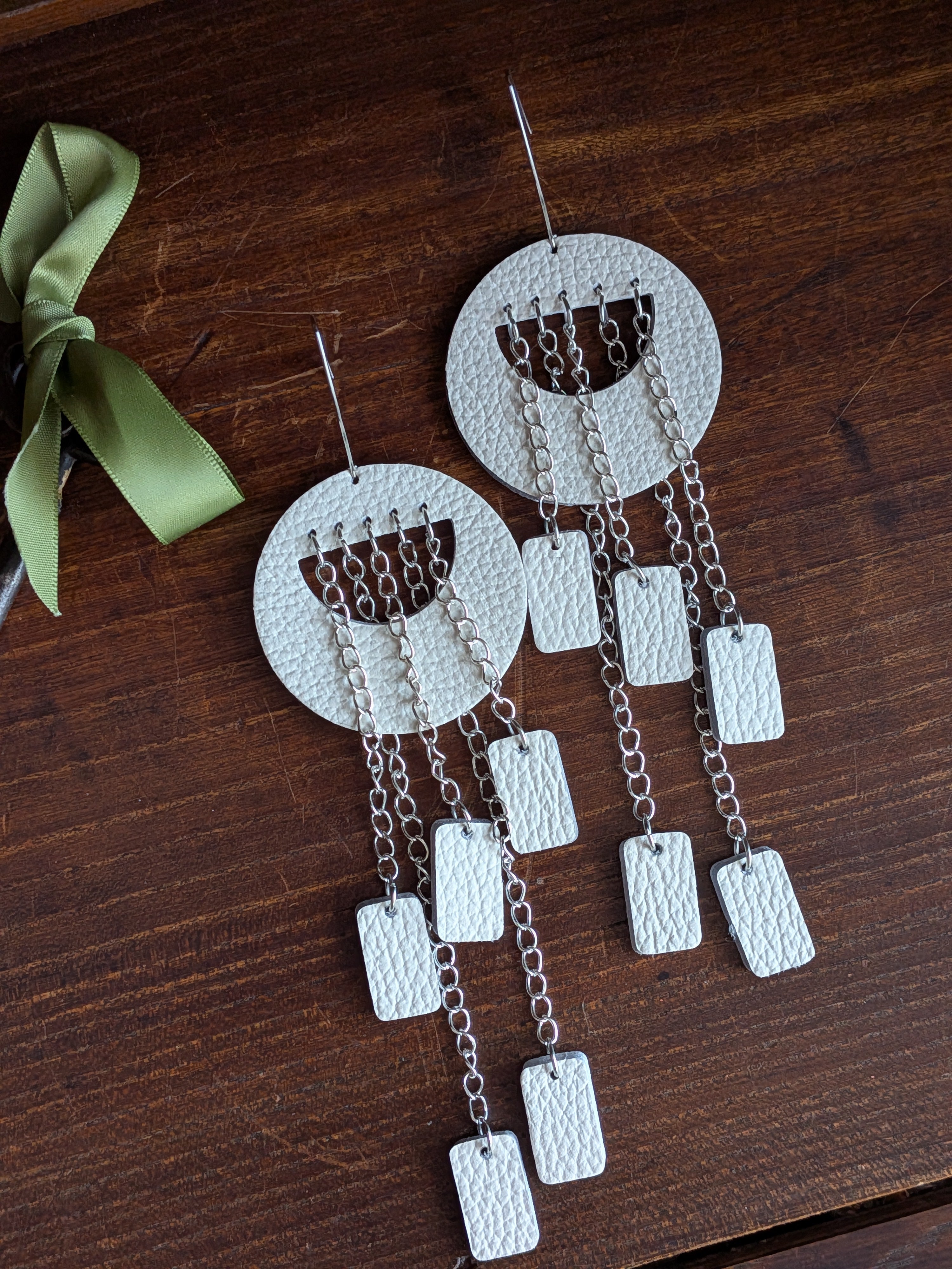 Ivory 15cm Kinetic Cascade Earrings