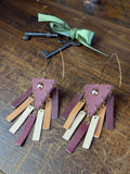 Earthy Avant-Garde Geometric Earrings