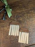 The Desert Pulse | Cognac & Sand Leather Fringe Hooks
