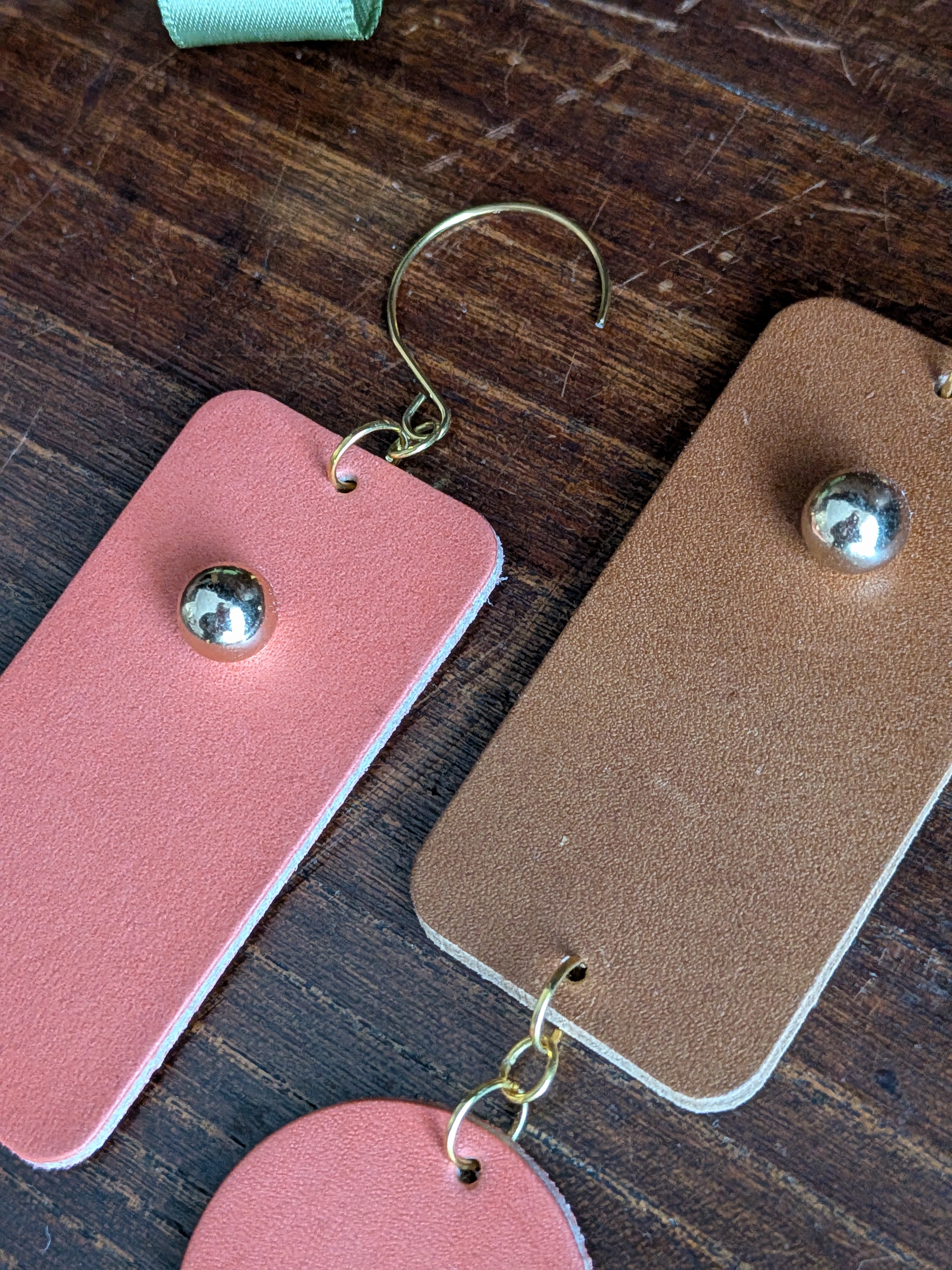 Sunset Asymmetry Geometric Drop Earrings