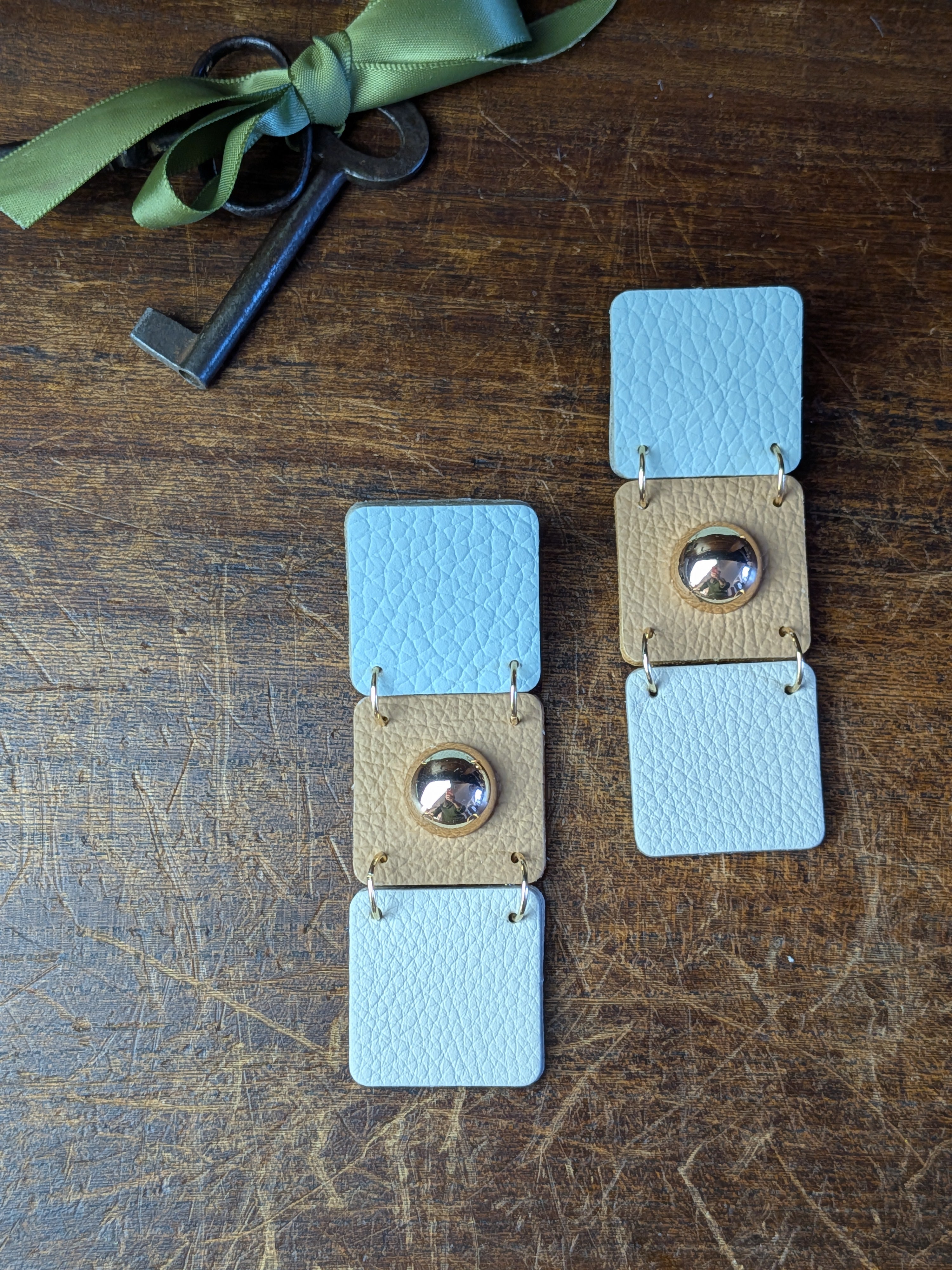 Azure Shore Dome Earrings