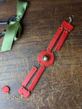 The Crimson Transformer Bracelet– 4-in-1 Bold Red Leather Statement Piece
