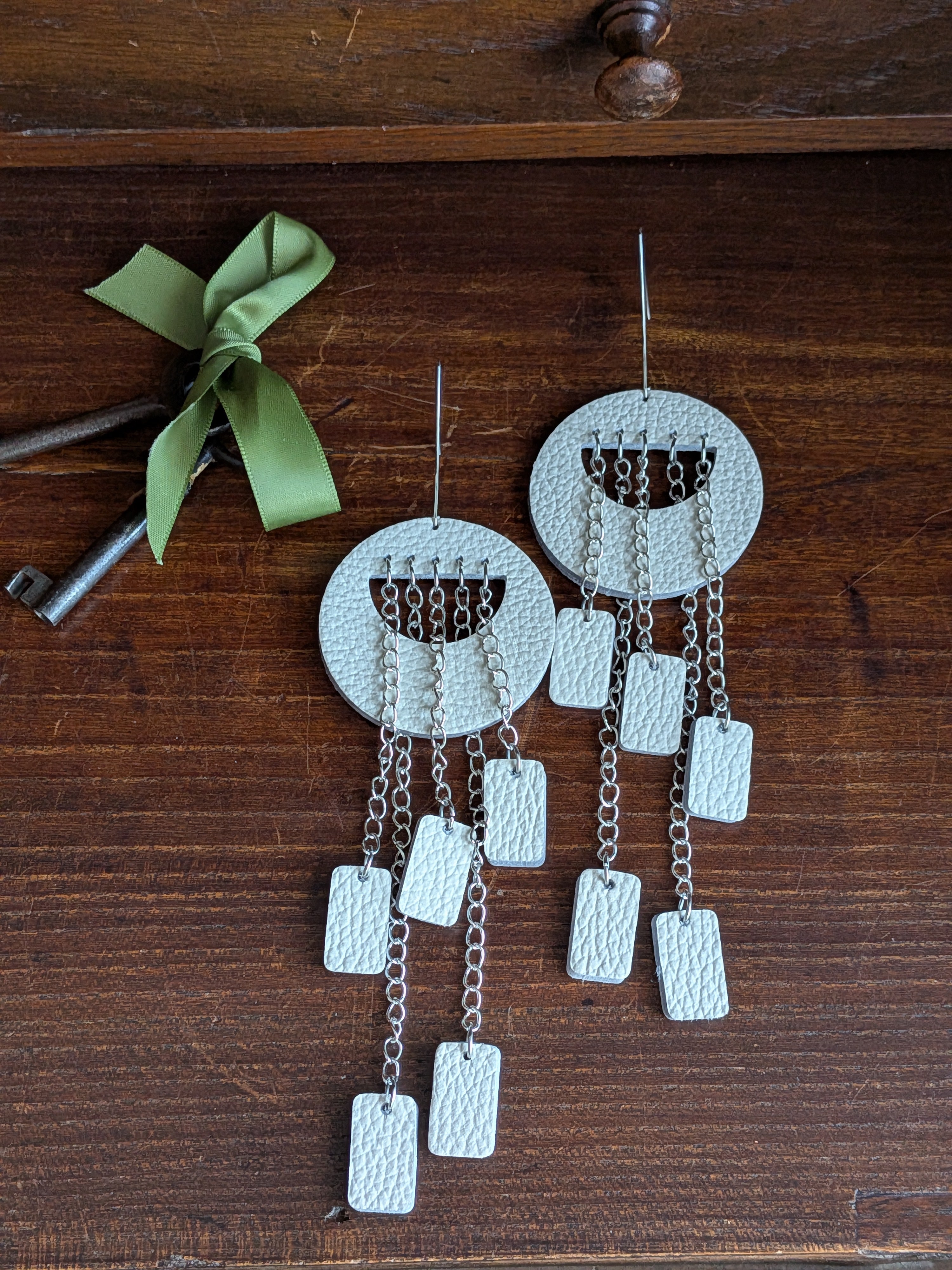 Ivory 15cm Kinetic Cascade Earrings
