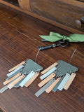 Sage & Sand Tiered Fringe Statement Earrings