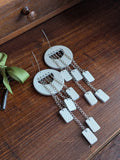 Ivory 15cm Kinetic Cascade Earrings
