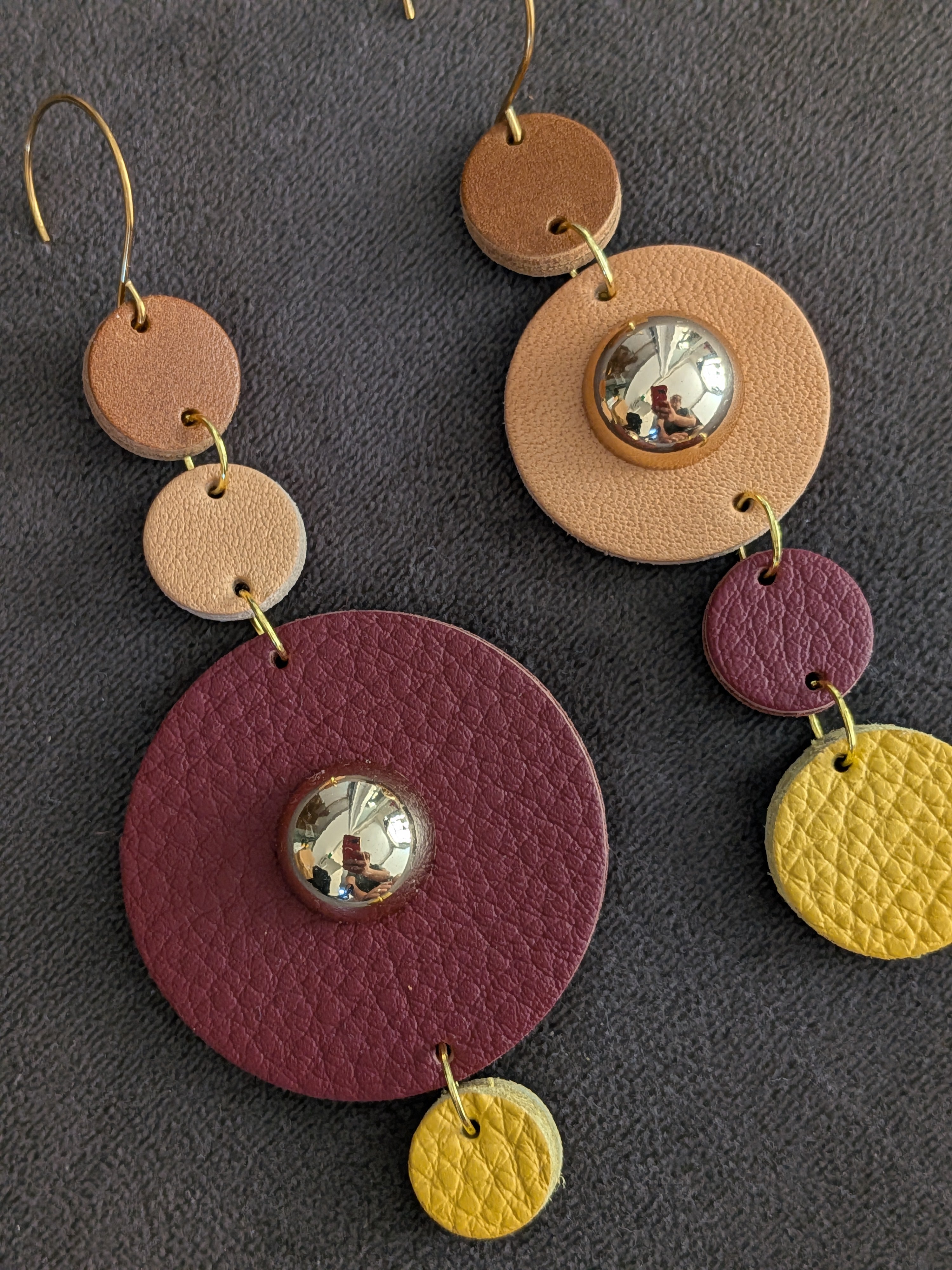 Solar Cascade Asymmetrical Earrings