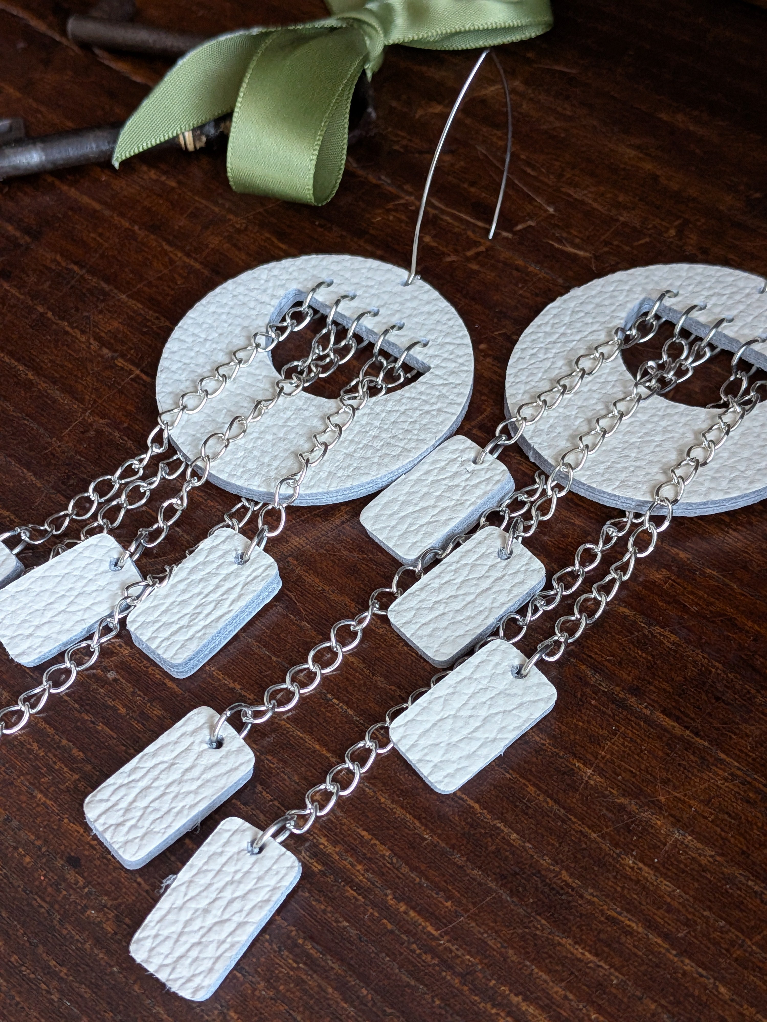 Ivory 15cm Kinetic Cascade Earrings