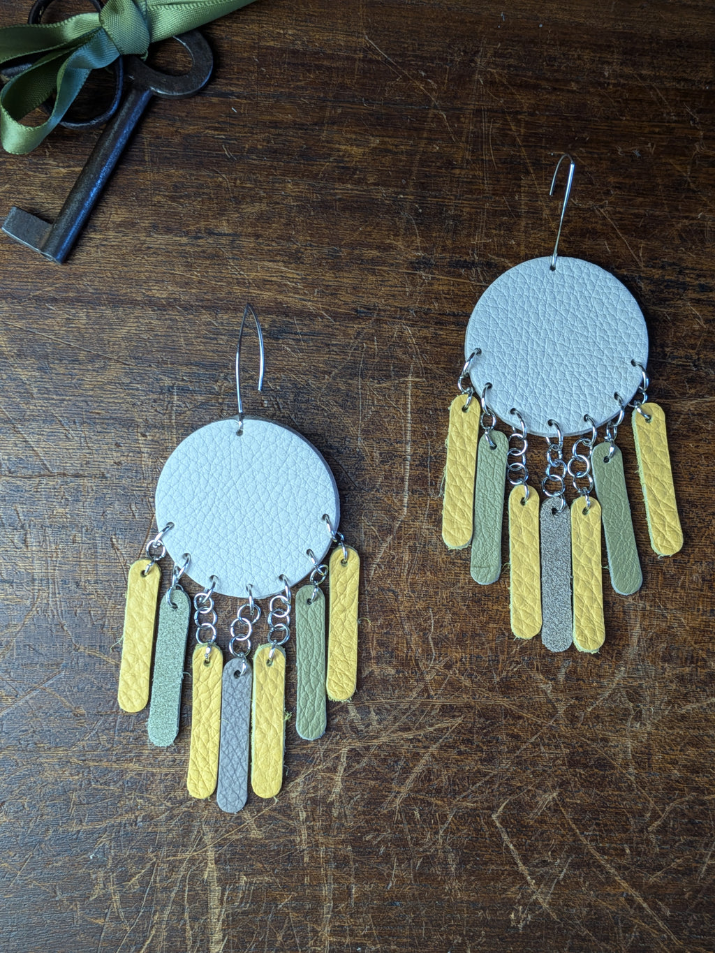 Azure Breeze Fringe Earrings in Sun & Spring Tones