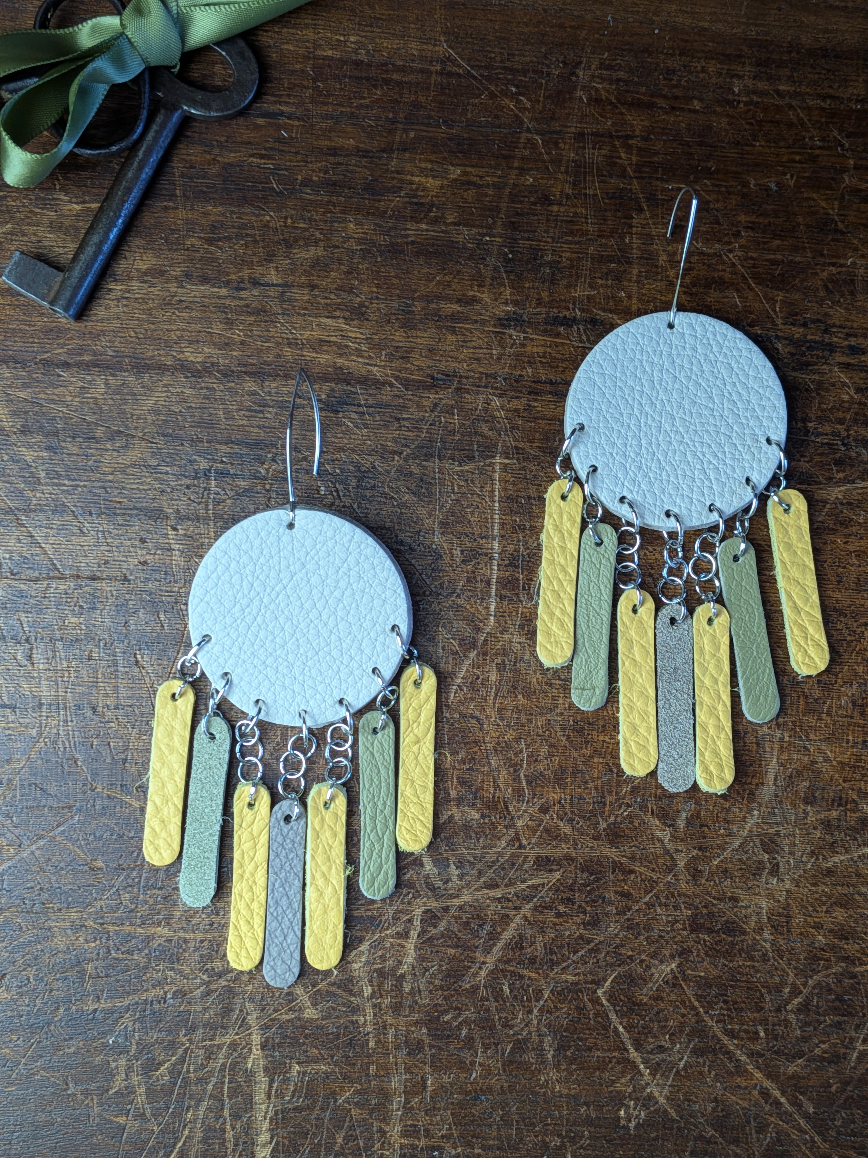 Azure Breeze Fringe Earrings in Sun & Spring Tones