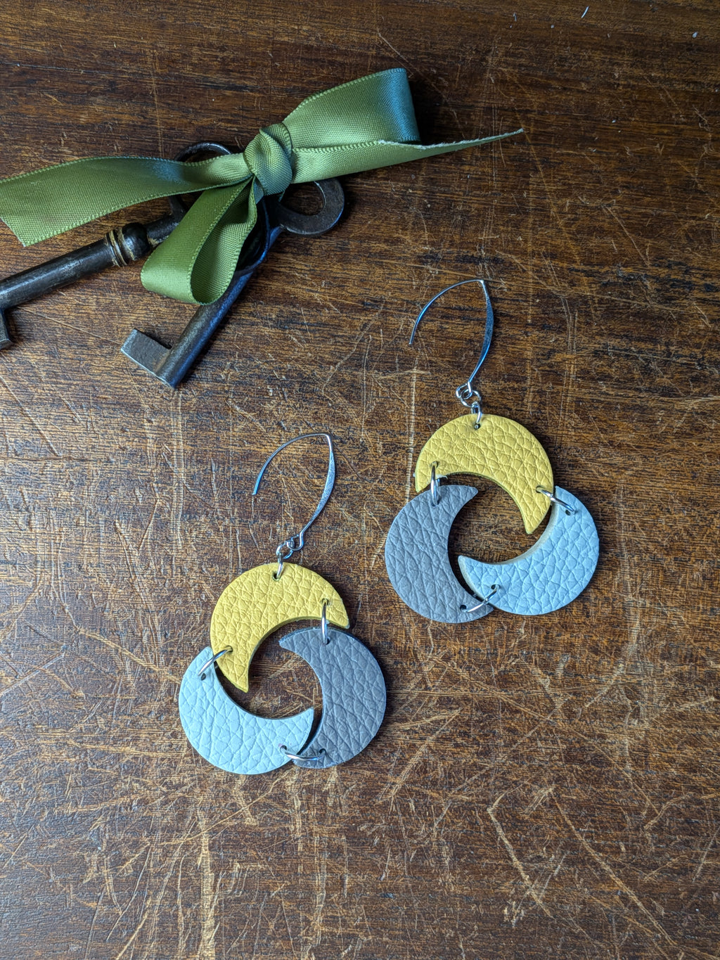 Source Trinity Moon Chandelier Earrings