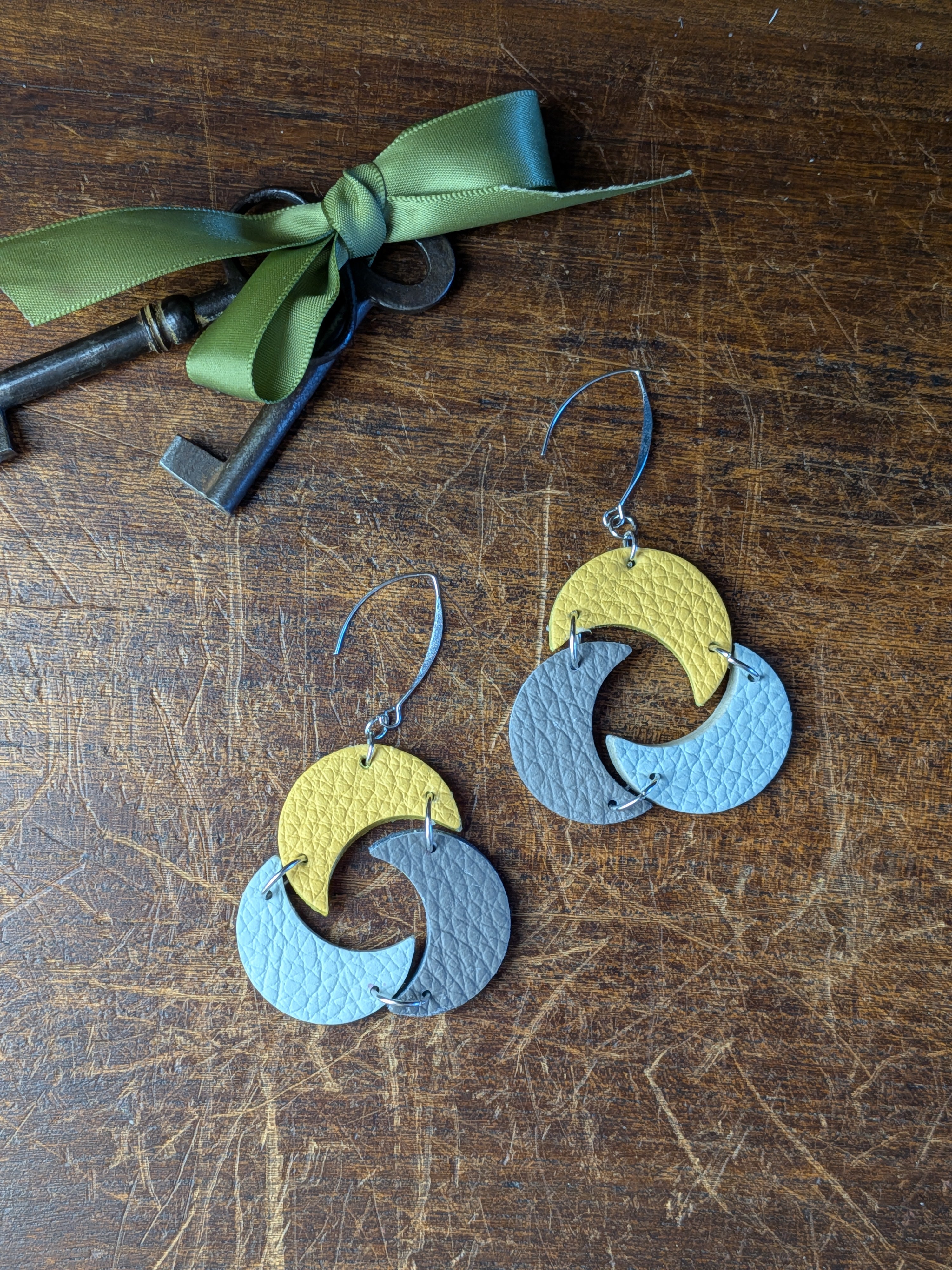 Source Trinity Moon Chandelier Earrings