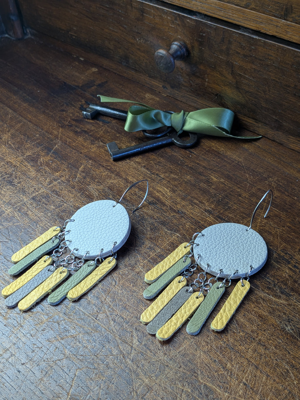 Azure Breeze Fringe Earrings in Sun & Spring Tones