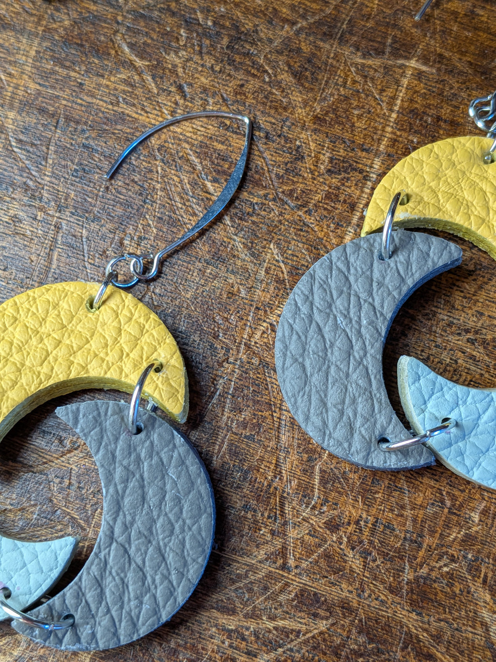 Source Trinity Moon Chandelier Earrings