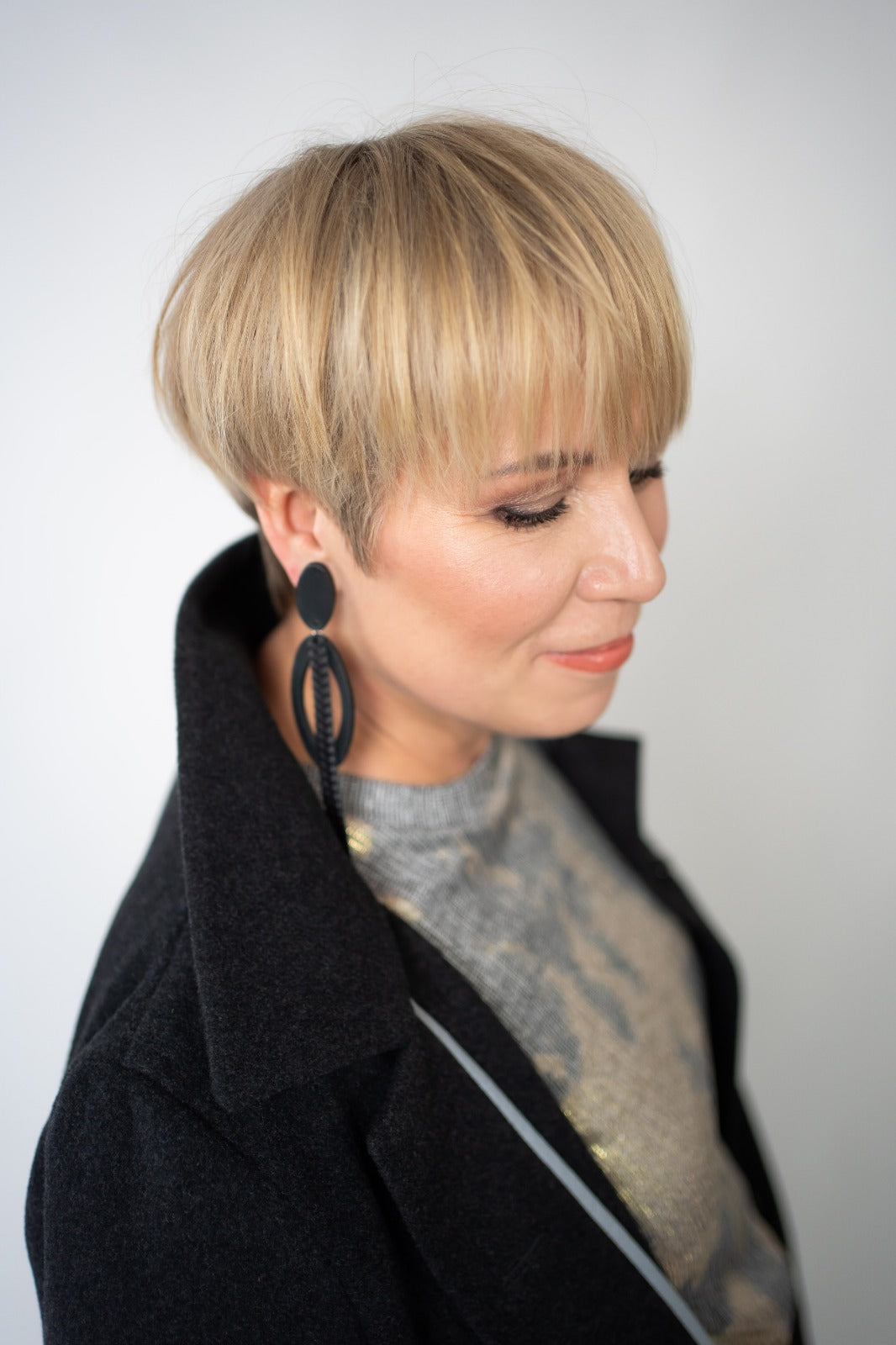The Weaver Oval | Limited Edition Black Textured Studs
