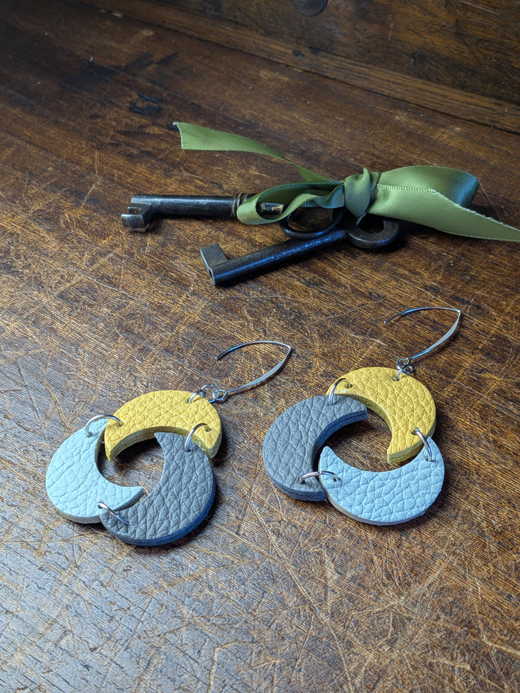 Source Trinity Moon Chandelier Earrings