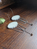 Ivory Nimbus Kinetic Chain Earrings