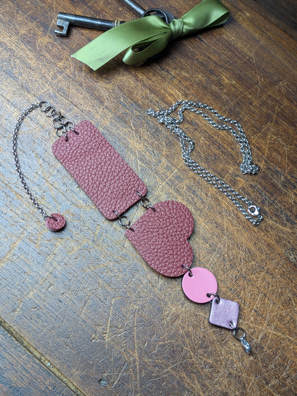 The Rose Wine Versatile | 4-in-1 Leather Charm & Necklace Set
