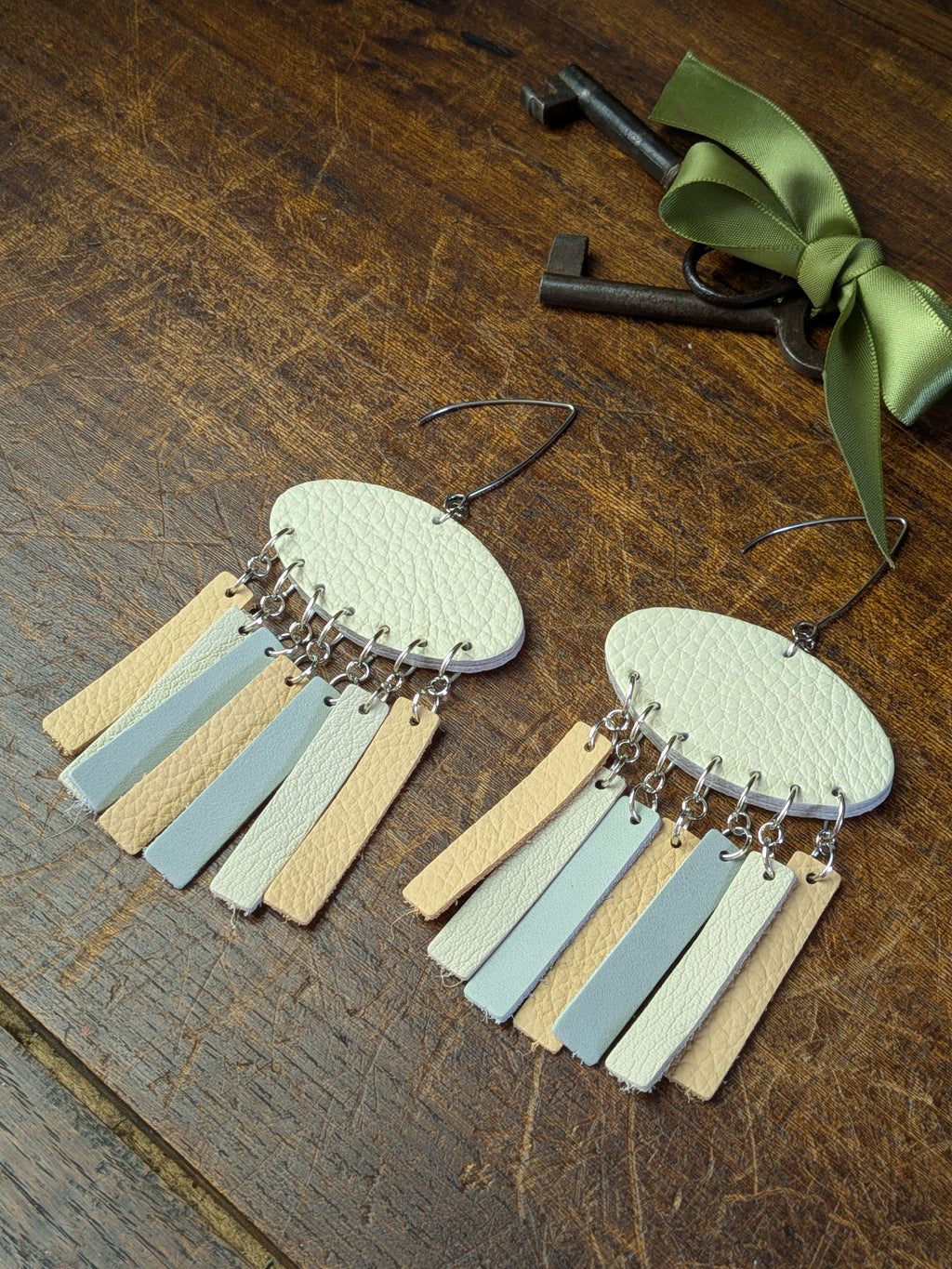 Cloud-Drift Pastel Kinetic Earrings