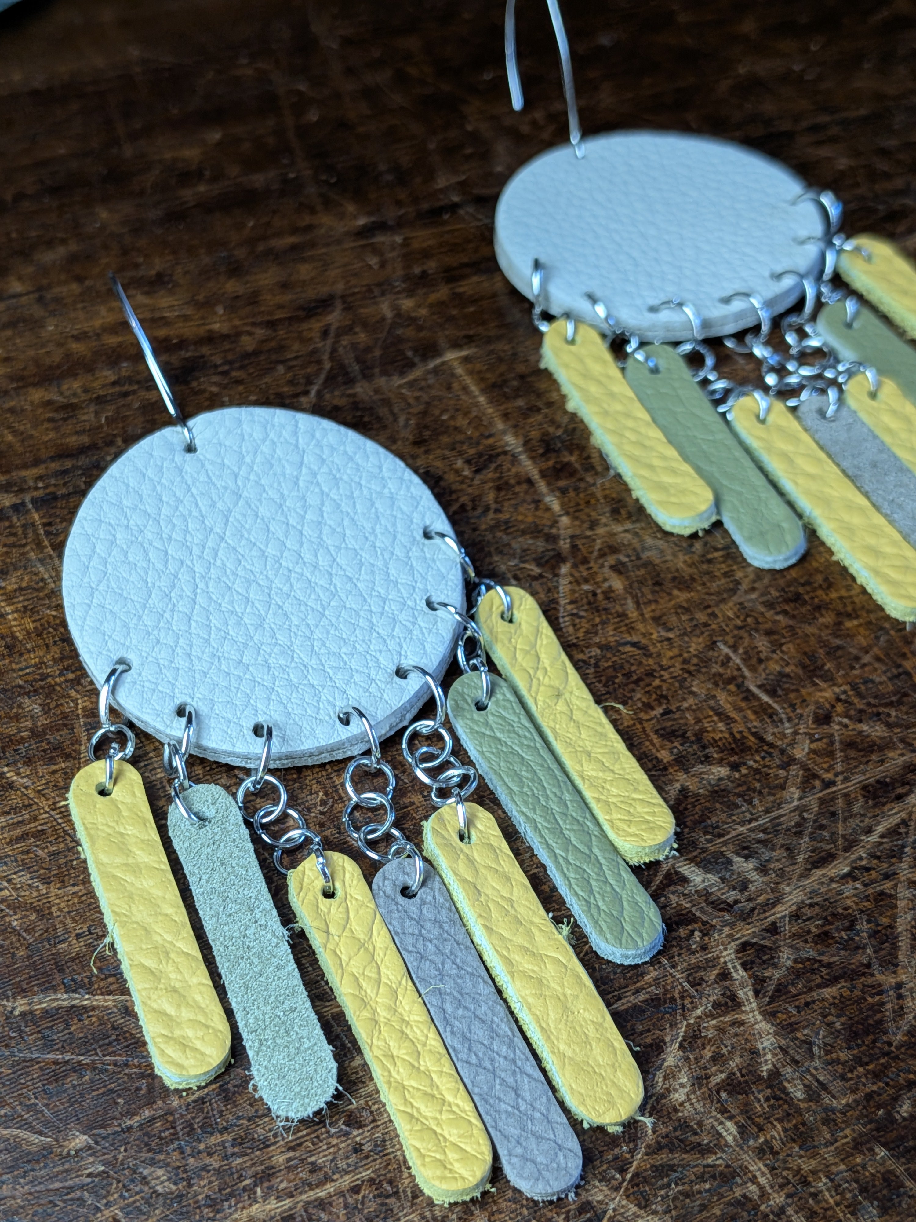 Azure Breeze Fringe Earrings in Sun & Spring Tones