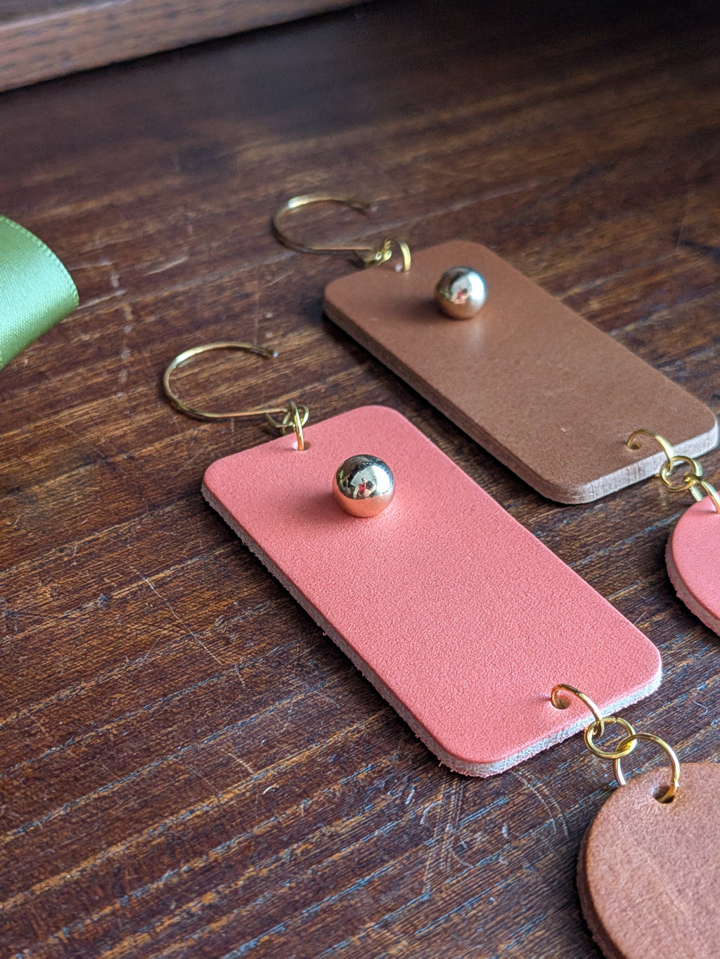 Sunset Asymmetry Geometric Drop Earrings